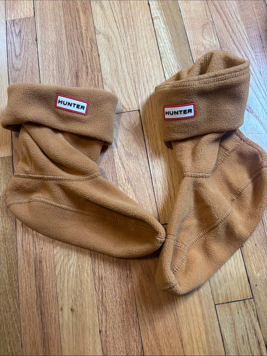Hunter Shoes - Hunter Fleece Boot Socks in Camel